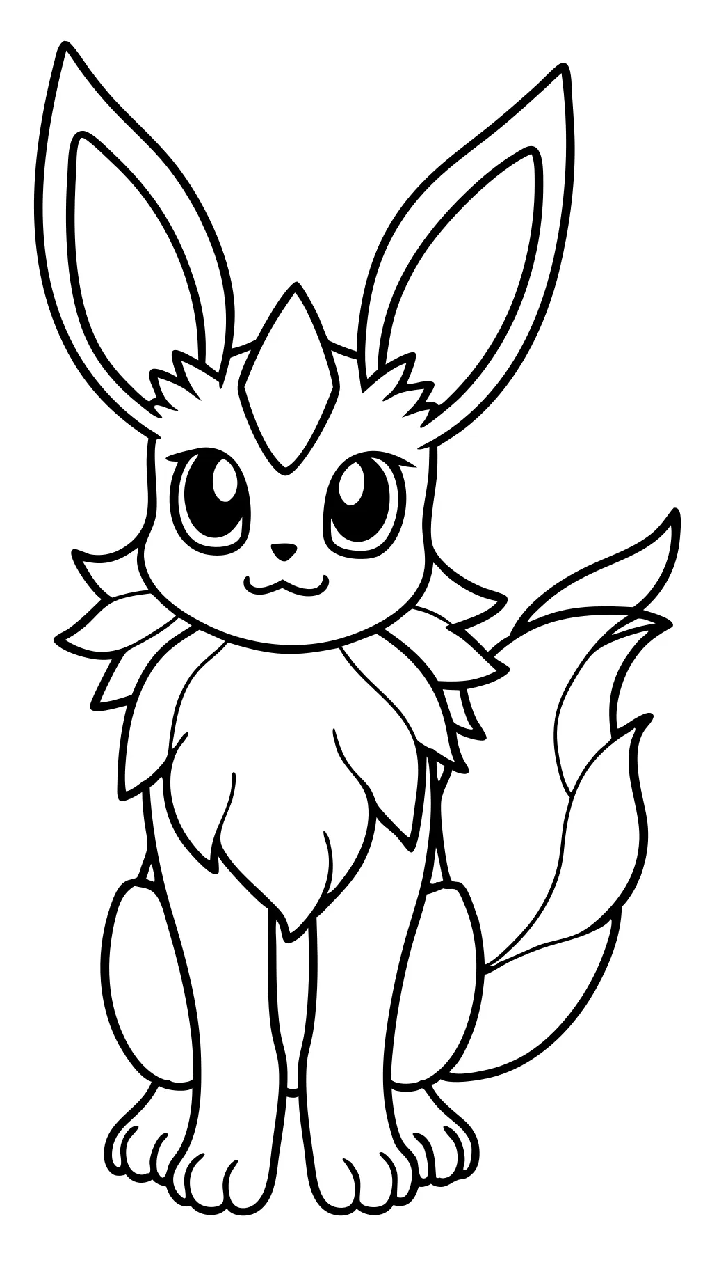 Eevee Evolutions Coloring Página